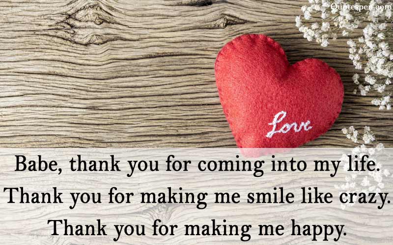 thank you for coming into my life - love quote for husband