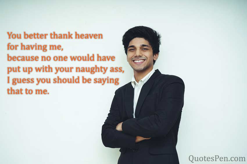 quote to make him smile