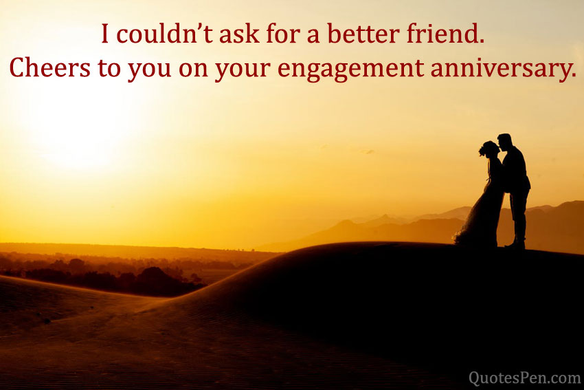 Happy Engagement Anniversary Wishes Quotes with Images