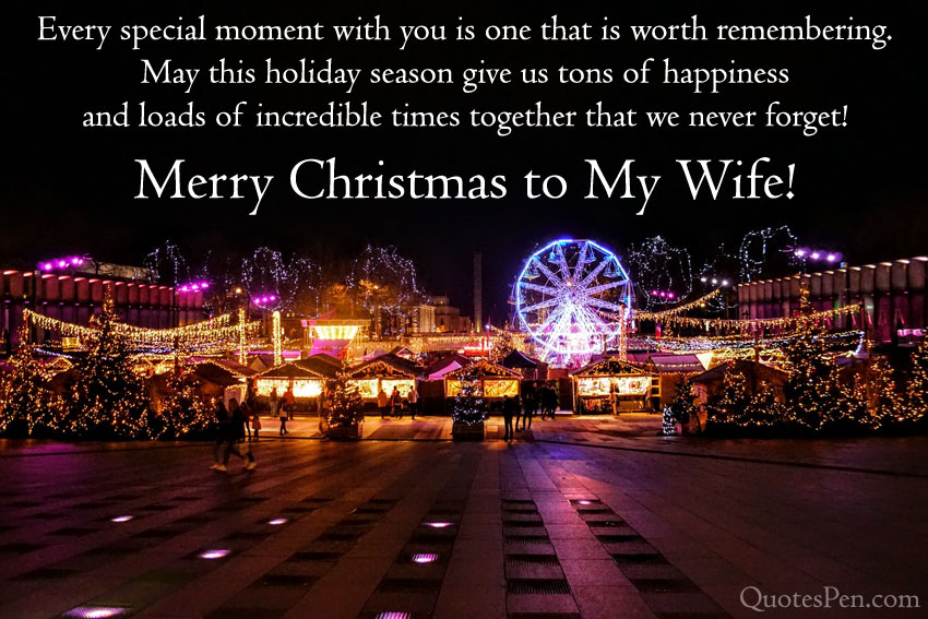 merry christmas my lovely wife