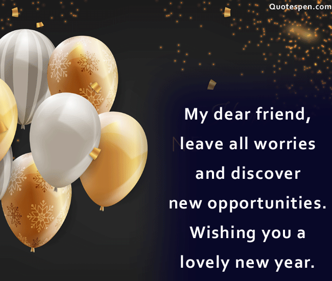 Happy New Year Wishes For Friends