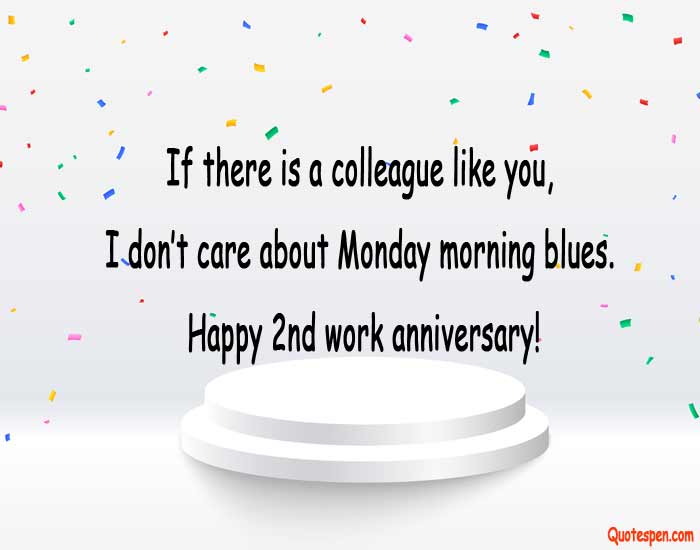 2nd-work-anniversary-wishes-to-colleague